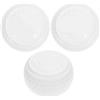 Toyvian 3 Pezzi Palline da Golf Piatte da Allenamento, Gomma Bianca per | Pratica Indoor e Outdoor, Precisione Elevata, Adatte a Principianti e Professionisti, Uso Versatile