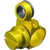ZMdooreasy Pomello a bobina lavorato CNC per Daiwa 1000-2000 Rosso | Lega di alluminio CNC, grande design rotondo, rilascio della linea liscia, finitura nera, adatta per modelli 1000-2000