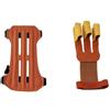 WJIAYAO Protezione for il braccio in pelle scamosciata | 1 set di protezioni for tiro con l'arco con cinghie regolabili for braccia