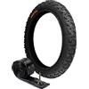 ECOVELO 1 COPERTONE DEESTONE 16 X 1.75 (44-305) + 1 CAMERA D'ARIA PNEUMATICO NERO GOMMA BIMBA MTB BICICLETTA MOUNTAIN BIKE