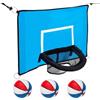 Genérico Accessorio ad anello da basket, trampolino facile da montare, allenamento | Cerchio da basket opaco per trampolino con palline, famiglia principianti