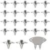 BMYUK Punte di ricambio per cricket, 22 tacchetti in metallo per scarpe da golf | 22 pezzi, filettatura da 5,7 mm, include chiave, struttura in metallo, borchie di ricambio, uso cricket e golf