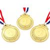Msagkah 3 medaglie d'oro in metallo con nastri, per bambini | Medaglie vincenti in metallo per feste di compleanno per bambini, concorsi sportivi, premi in classe