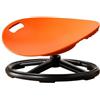 predolo Sedia Rotante con Base Circolare in Plastica a 360° Sedia Girevole Sensoriale Stabile Giocattolo Sensoriale Rotante per Bambini, Gioco Attivo Indoor, Arancione