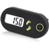 Marchfunny per mini contatore di passi digitale con ampio display LCD per mini | Nessuna app necessaria, semplice reset con un solo pulsante, precisione del sensore 3D, ideale per anziani e bambini