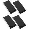 TOPBATHY 4 Pezzi Cinghia di Fissaggio per Snowboard in Nylon Nero, | Trasporto Pratico, Protegge Dai Graffi, Adatta alla Maggior Parte degli Sci, Accessorio per Sport Invernali
