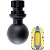 Generico Track Mount Rod Holder, Kayak Cup Holder, Track Rail Accessories | rail mounting base for fishing rod, Kayak Fishing Rod Holder Track Mount for Inflatable Boats, River Raft