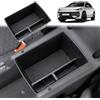 GAFAT Compatibile con VW T-Roc 2026 2027 Organizer Console Centrale (Alto) | Vano Portaoggetti Superiore per Bracciolo, Accessori T ROC ii Life Style R-Line, con Scomparto Portamonete e Tappetini