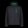 CMP Giacca da uomo in Softshell con cappuccio staccabile