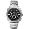 Fossil Orologio New Machine da uomo, movimento cronografo al quarzo da 44 mm con cinturino in acciaio inossidabile o in pelle