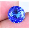 gemscopious Pietra Preziosa Tanzanite Naturale Blu 3,05 Ct AGSL Taglio Rotondo