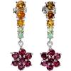 Egemdiamond 925 Orecchini Argento Sterling Rotondo Citrino Smeraldo Peridoto No USA Import