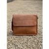 Fatto a mano Borsa Completa Per Laptop Da Uomo In Vero Pelle Marrone 13" Goat
