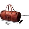 Fatto a mano Borsa Da Viaggio Weekender 40" In Vera Pelle Uomo Vintage Duffel Brown