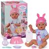 BABY born Eva 43 cm Click & Play con 10 funzioni | 8 accessori inclusi, funziona senza batterie, braccia snodabili, da 3 anni