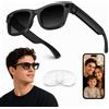 pmstuy AI Smart Glasses Occhiali Smart Fotocamera 8MP Video 1080P EIS Bluetooth