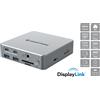Conceptronic DONN25G Docking Station USB-C 15-in-1 USB 3.2 Gen 2 4K60Hz