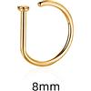 MODEO Finto anello nasale senza piercing in oro - gold color