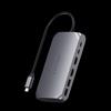Satechi ST-UCM1HM Hub di interfaccia USB Tipo-C 5000 Mbit/s Grigio