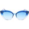 ITALIA INDEPENDENT Occhiali Da Sole Donna 0936.GLT.020 Blu a Gatto Cat Eye Sfumato 50