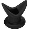 BDSMJOY Plug anale dilatatore in silicone a V con base di sicurezza Unisex (S)