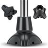supregear Gommini in Gomma, Piccola Base Quadrupla per Bastone Da Passeggio, Piedini Antiscivolo A 4 Punte con Inserto in Metallo, Accessori di Stabilità per Anziani, 2 Pezzi