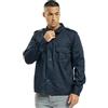 Brandit US Hemd Langarm Uomo Camicia Maniche Lunghe Nero 80% Poliestere, 20% Cotone Regular