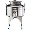 SANSONE Fusto Il Gioiello contenitore ermetico inox 5 lt con rubinetto e supporto