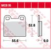 TRW Pastiglie Freno Organiche MCB 095
