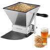 VEVOR Mulino per Cereali Manuale, Macinino a Mano Macina Malto per Produzione Birra Fatta a Casa, Macina Cereali per Malto Regolabile con 2 Rulli in Acciaio Inox, Tramoggia da 4 Litri, Piastra di Base