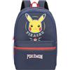 mybagstory Zaino Pokemon | 2 scomparti | blu 45 x 16 x 32 cm | Borsa Pikachu 45x16x32 cm compatibile con i quaderni 24x32 con retro ergonomico e dettagli riflettenti per il primario.