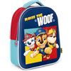 mybagstory Zaino Paw Patrol 3D | Zainetto Bambino Materno 32 cm | Effetto Relief Chase Marcus Ruben | Borsa Scuola Ragazzo Spalline Regolabili | Blu Rosso Giallo
