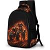 WECECE Zaino Scolastico Tractor Bambini 8-12 Anni Borsa Scolastica Colourful Car Studenti Scuola Primaria Cartella Durable Grande Viaggio Uso Quotidiano Daypack