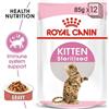 ROYAL CANIN Kitten Sterilised cibo umido in salsa per gattini fino a 12 mesi di età, sterilizzato 24 x 85 g