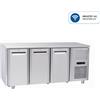 Tavolo Refrigerato 3 porte, 400 Lt. Acciaio inox. -2°/+8°C. Cm. 180x70x85H. * INDUSTRIA 4.0 *