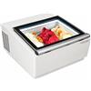 Espositore congelatore da banco per gelato. 3 vaschette 5 lt ciascuna - Dim.cm. 67x75x39,2H.