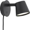 Muuto - Applique orientabile Tip - Nero - Alluminio - Designer Jens Fager