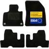 DBS - Tappetini auto - Su misura per C4 Picasso / C4 Spacetourer (dal 2013) - Con clip - Tappetini auto antiscivolo - 4 pezzi