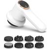 Daipaoer Massaggiatore elettrico anticellulite, portatile massaggio anticellulite, con 8 accessori intercambiabili, forme toniche, allevia l'affaticamento per spalle, vita, addome, glutei, gambe