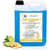 SOLEPLASTIC Detersivo Piatti 5 Litri Concentrato - PROFUMAZIONE (LIME&ZENZERO) - Sgrassante Piatti e Pentole - Efficace anche in Acqua Fredda - Uso Domestico e Professionale HoReCa - Alta Resa