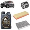 OP Kit tagliando 3 filtri + 4L olio 5W-30 IPC C2 compatibile con Citroen c3 aircross ii 1.2 PURETECH 110 Benzina 2017+
