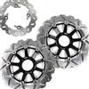 Konerstone Disco Dischi Freno Anteriore Posteriore Rotore per Honda CBR600F 1999 2000 Accessori per motori Disks CBR 600 F CBR600 600F 99 00 Nero CBR900RR