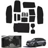GAFAT Compatibili con Peugeot 3008 Allure 2025 2026 2027 e-3008 Tappetini Antiscivolo in Gomma per Console Centrale, Portabicchieri, Cuciture per Porta, Accessori 3008 iii GT (Nero)