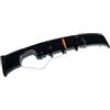 Qjahxkf Diffusore paraurti Per BMW Serie 2 F22 F23 M235i M240i Sport 2013-2020 Gloss Nero HA CONDOTTO LA Luce Paraurti Posteriore Diffusore Splitter Labbro Labbro Posteriore Lip Spoiler(Single sided output)