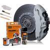 Foliatec Kit di Vernice Pinze Freno - Circuit Grigio Lucido - 3 Componenti