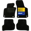 DBS - Tappetini auto - Personalizzati per Golf 5/6 - Con clip - Tappetini auto antiscivolo - 4 pezzi