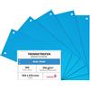 Netuno 100 Separatori Blu per Raccoglitori ad Anelli A4 in Cartoncino | 160 g/m², 10,5 x 23,5 cm, divisori, strisce divisorie, forati, orizzontali, raccoglitore a leva, fatture, ricevute, ufficio