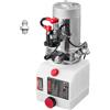 VEVOR Centralina Idraulica Pompa Idraulica 1600W per Rimorchio Ribaltabile Azione Singola, Pressione d'Olio 2320-2900 PSI Velocità 2600 giri/min, Serbatoio in Plastica per Sollevatore Piattaforma