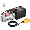 VEVOR Pompa Idraulica CC 12V Capienza ca. 4 L Centralina Idraulica ad Azione Singola Flusso d'Olio ca. 3,44 L/min Pressione Massima di 22 MPa, Pompa per Montacarichi Auto Camion Rimorchio da Garage