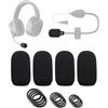 Voarmaks Confezione da 4 coperture in schiuma per microfoni compatibili con CARDO PACKTALK EDGEPHONES, cuffie da moto Spirit, microfono ibrido Cardo Packtalk/Freecom/Smart + 12 O-Ring in 3 misure